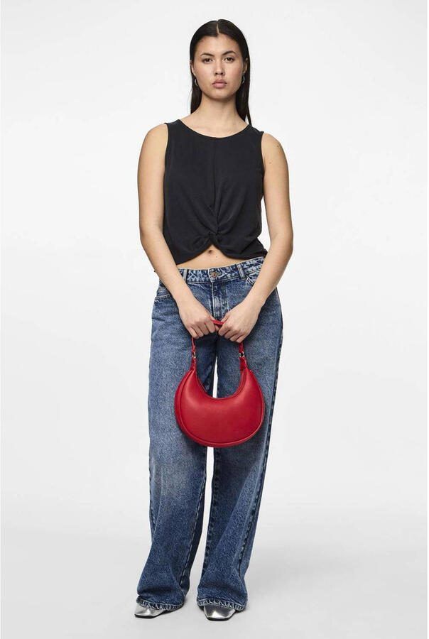 Pieces Loose fit tanktop van viscosemix model 'ANORA' - Foto 2