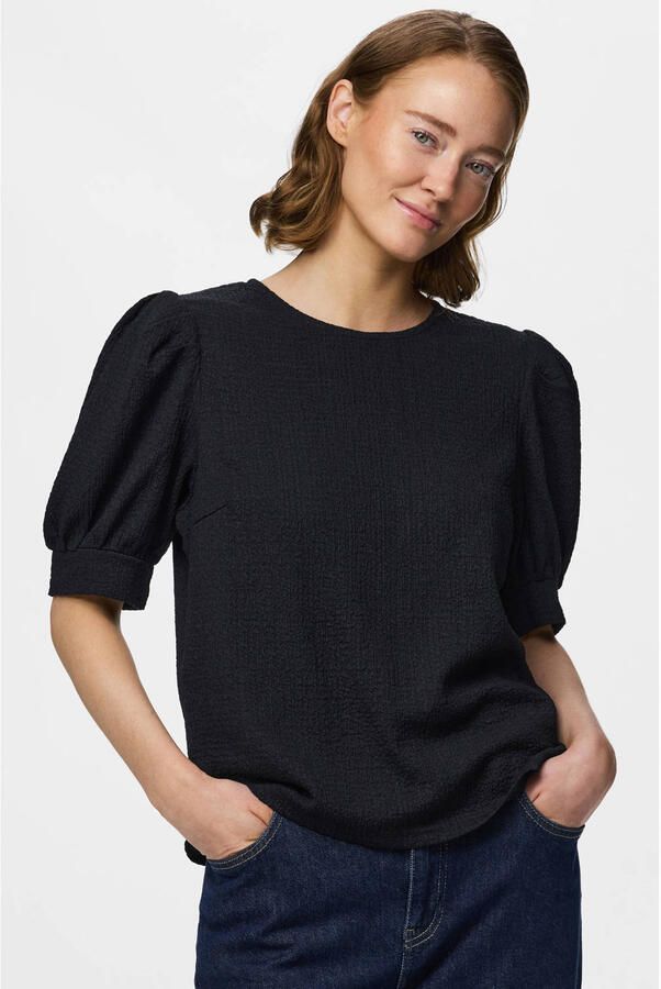 PIECES top zwart