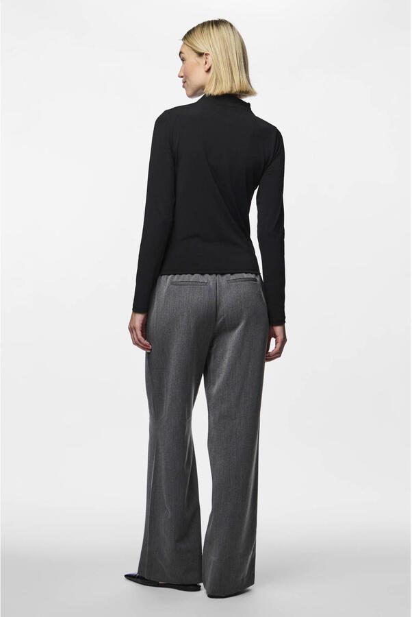 Pieces Shaped fit shirt met lange mouwen en stretch model 'MADISON' - Foto 3