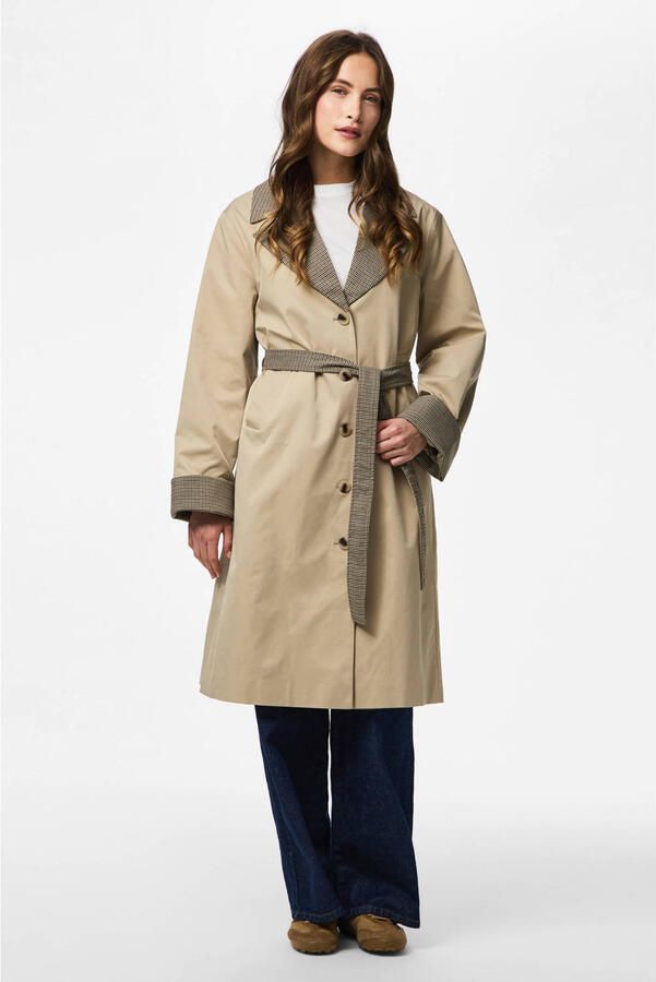 PIECES trenchcoat beige