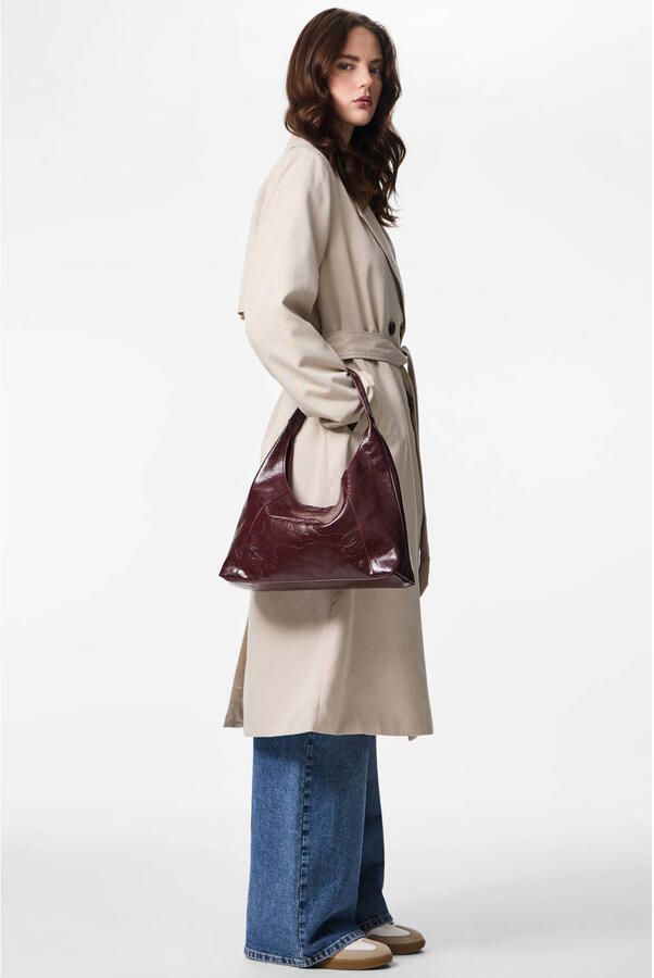 Pieces Regular fit trenchcoat met tailleriem om te strikken model 'SCARLETT'