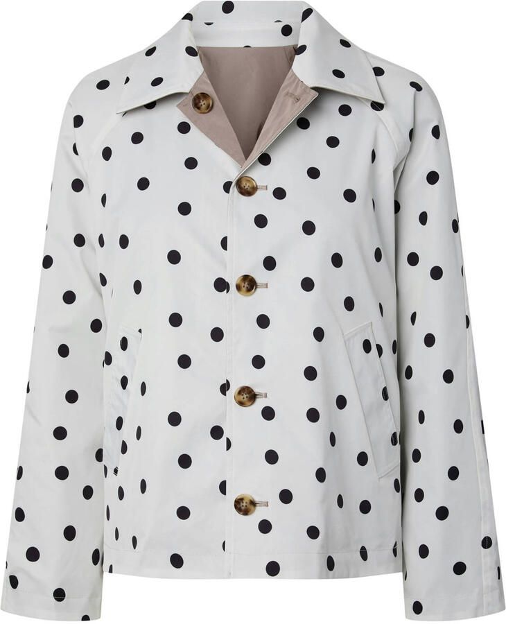 PIECES trenchcoat met stippen