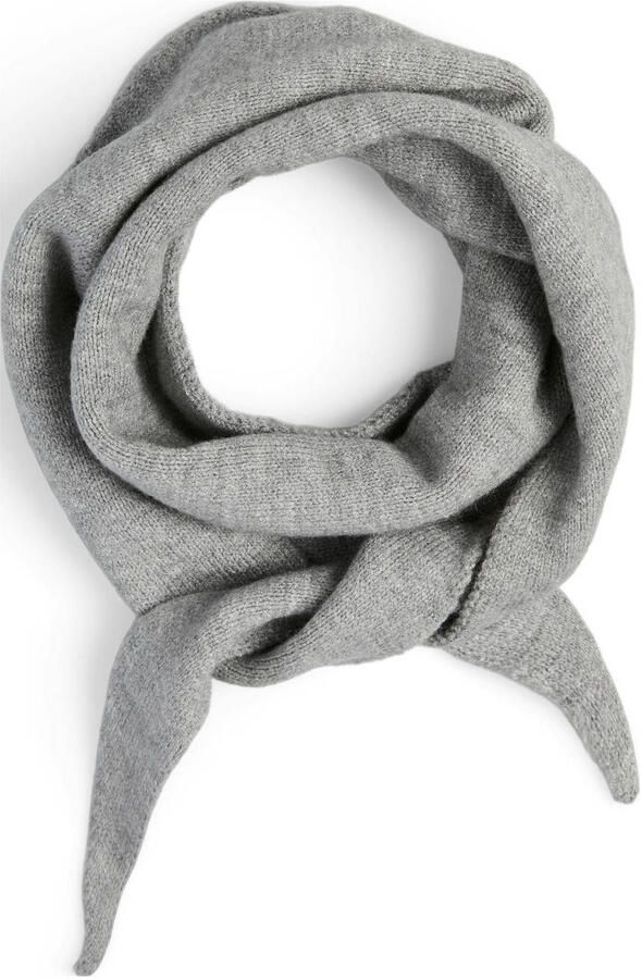 PIECES triangle scarf PCKOMMA grijs