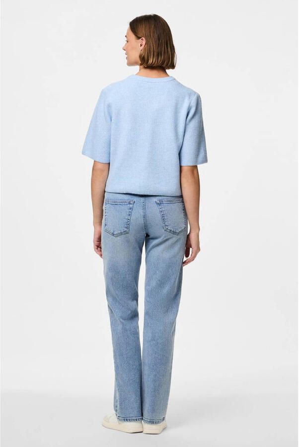 Pieces Boxy fit gebreid jack van ribtricot model 'SILLY' - Foto 3