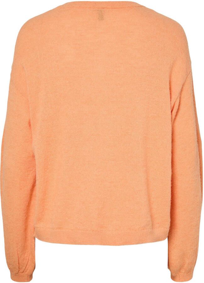 PIECES vest oranje gebreid - Foto 2