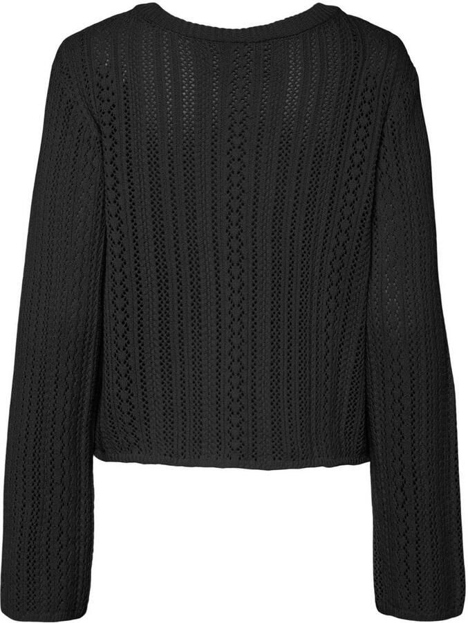 Pieces Comfort fit gebreid jack van zuiver katoen model 'NUKA'