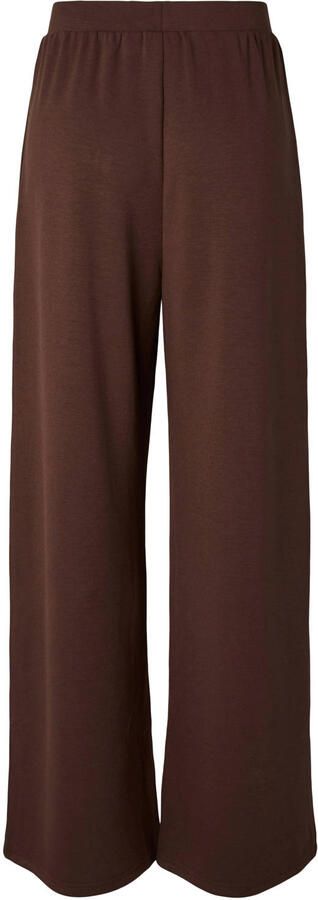 PIECES viscose wide leg sweatpants bruin