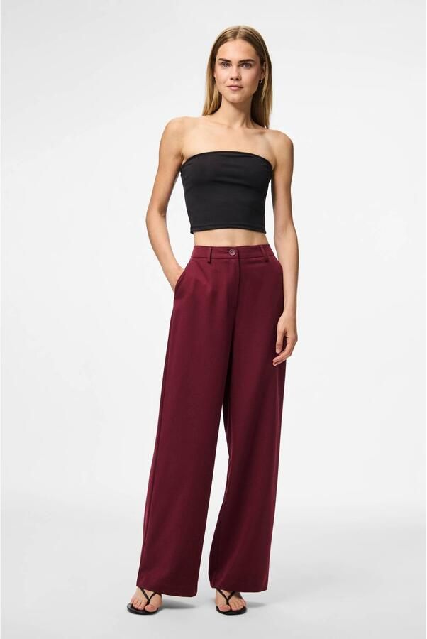 PIECES wide leg high waist casual broek - Foto 2