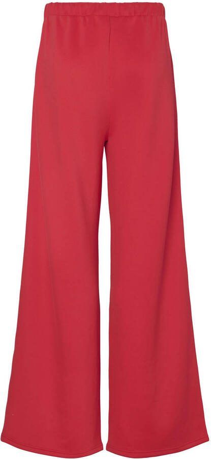 PIECES wide leg regular waist broek rood - Foto 2