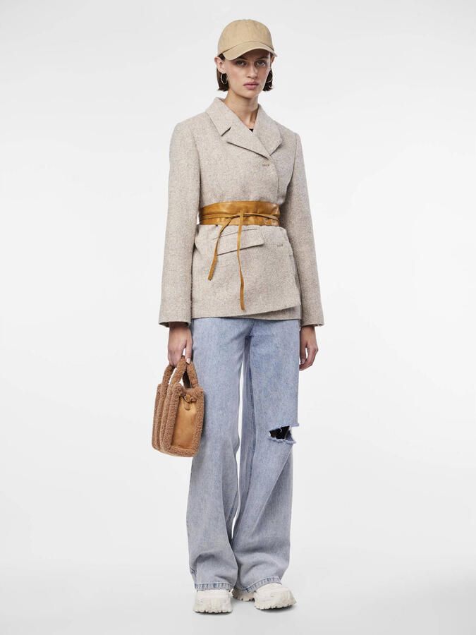 Pieces Tailleriem PCVIBS LEATHER TIE WAIST BELT NOOS