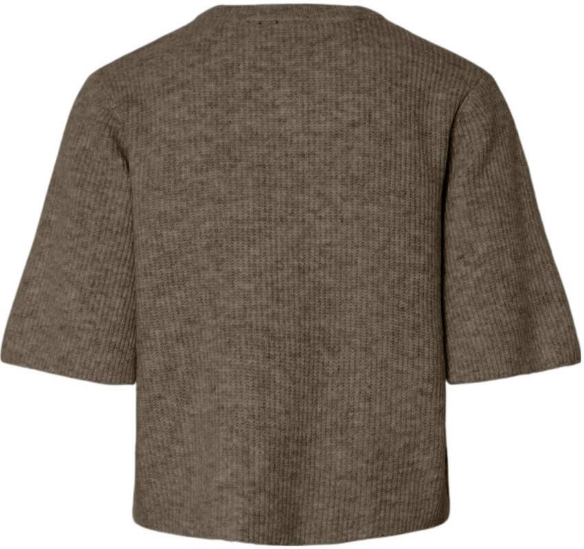 Pieces Boxy fit gebreid jack van ribtricot model 'SILLY'