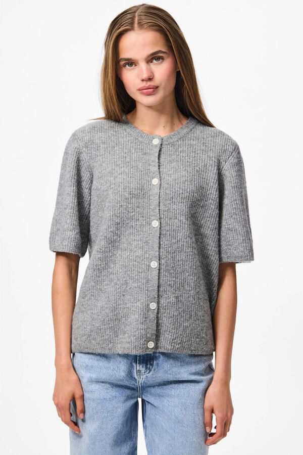 PIECES wollen vest gebreid