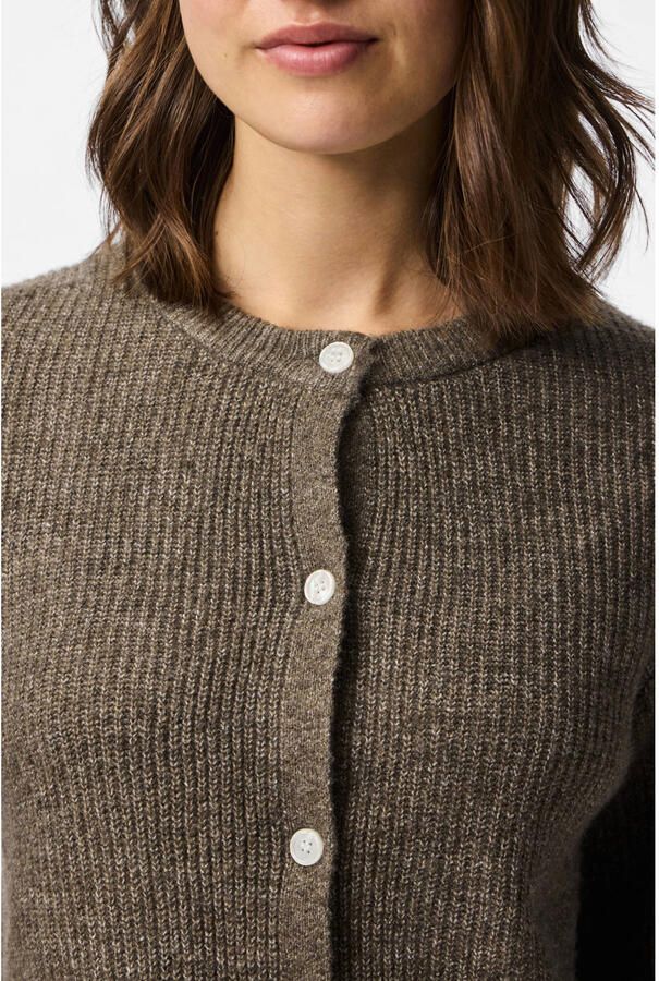 Pieces Boxy fit gebreid jack van ribtricot model 'SILLY' - Foto 2
