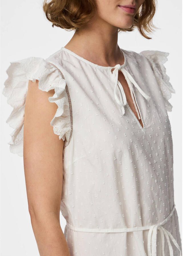 Pieces Rechte blousejurk van puur katoen model 'PCGOLDIE' - Foto 2