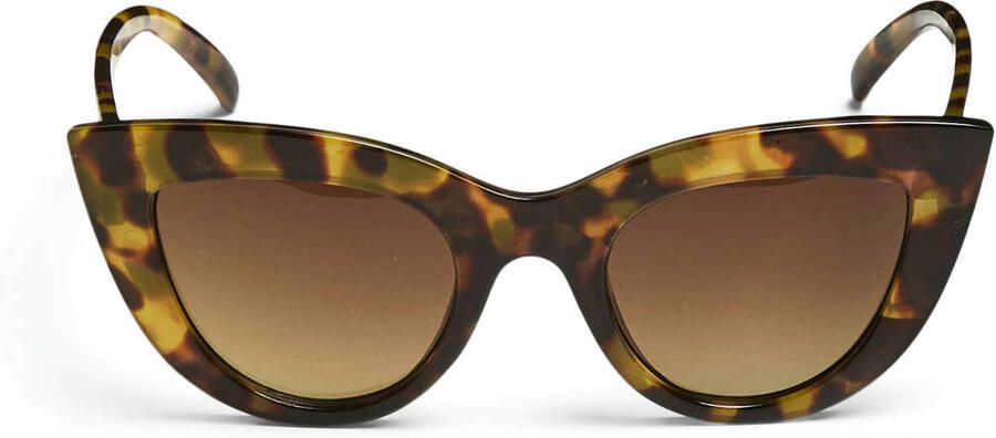 PIECES zonnebril PCDONAI met tortoise print bruin - Foto 3