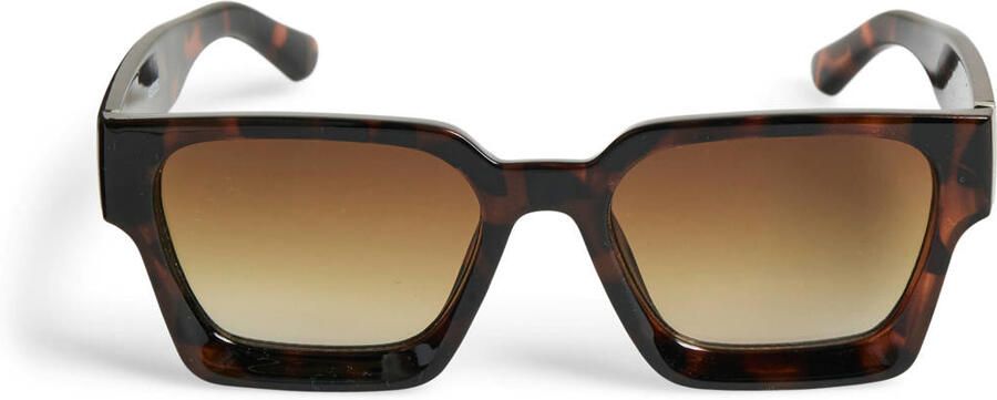 PIECES zonnebril PCKAREN met tortoise print donkerbruin - Foto 3