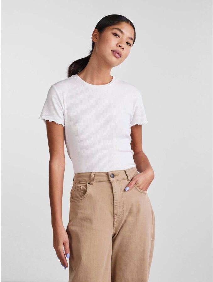 Pieces Shirt met korte mouwen PCNICCA SS O-NECK TOP KAC BFD