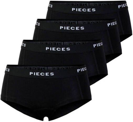 Pieces Hipster PCLOGO LADY 4 PACK SOLID NOOS BC (4 stuks Set van 4)
