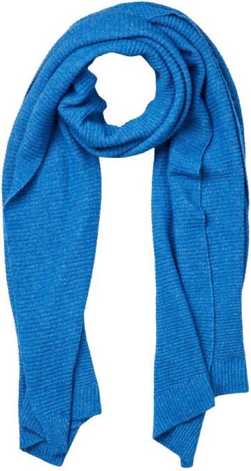 PIECES sjaal PCBENILLA blauw
