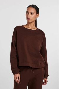 PIECES sweater Chilli donkerbruin