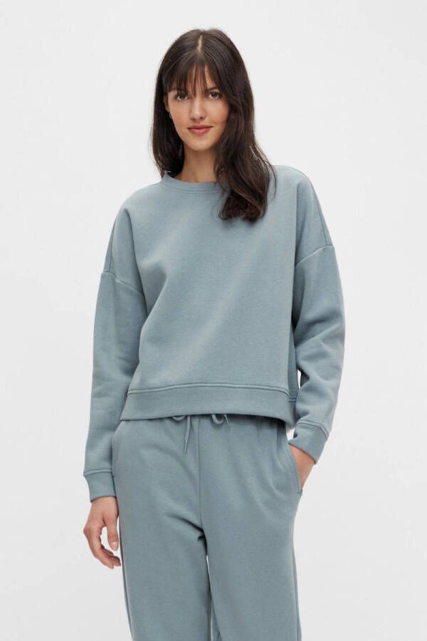 PIECES sweater Chilli grijsgroen