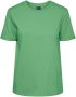 PIECES T-shirt PCRIA van biologisch katoen vergrijsd groen - Thumbnail 1