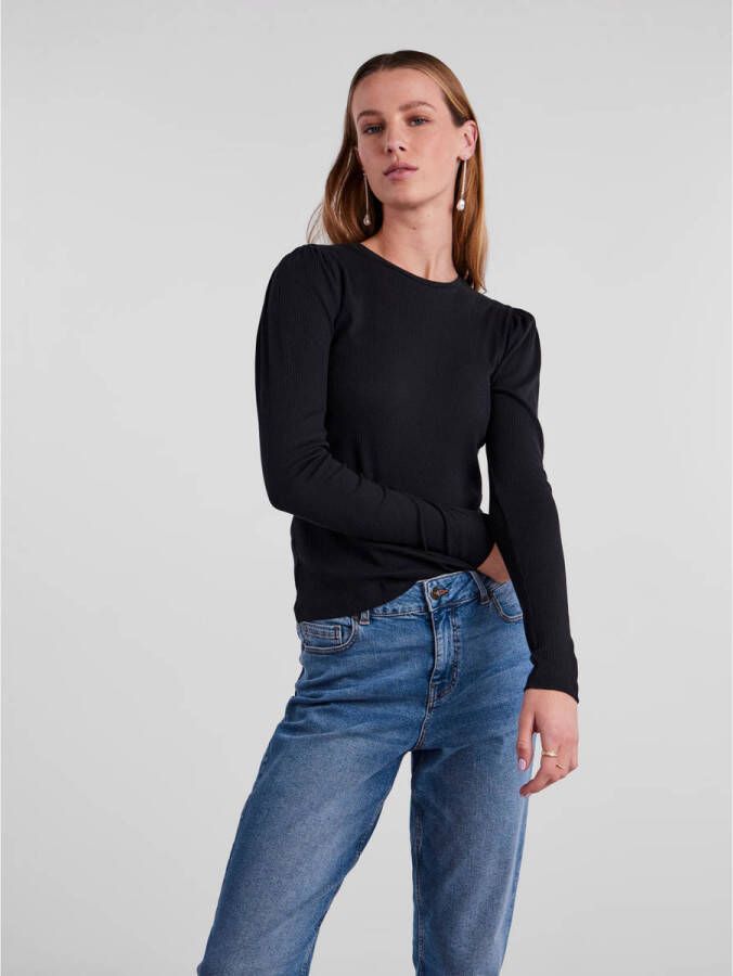 Pieces Shirt met lange mouwen PCRUKA LS PUFF TOP NOOS BC