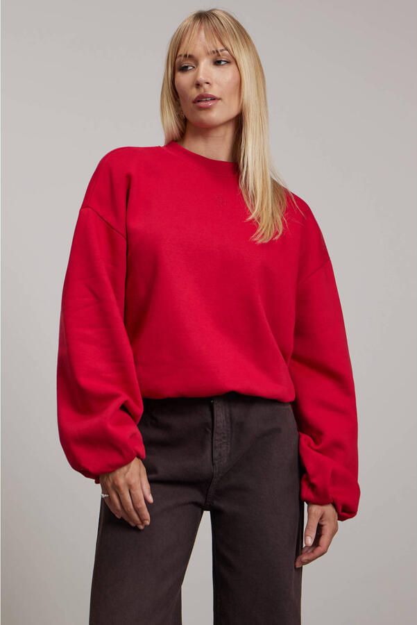 Pink Noir katoenen sweater rood