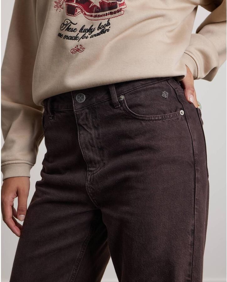 Pink Noir straight leg broek bruin - Foto 2
