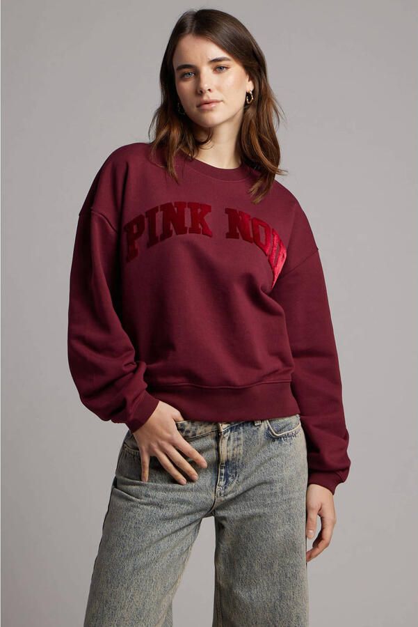Pink Noir sweater donkerrood