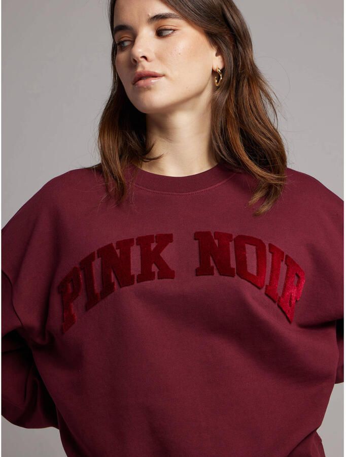 Pink Noir sweater donkerrood - Foto 2