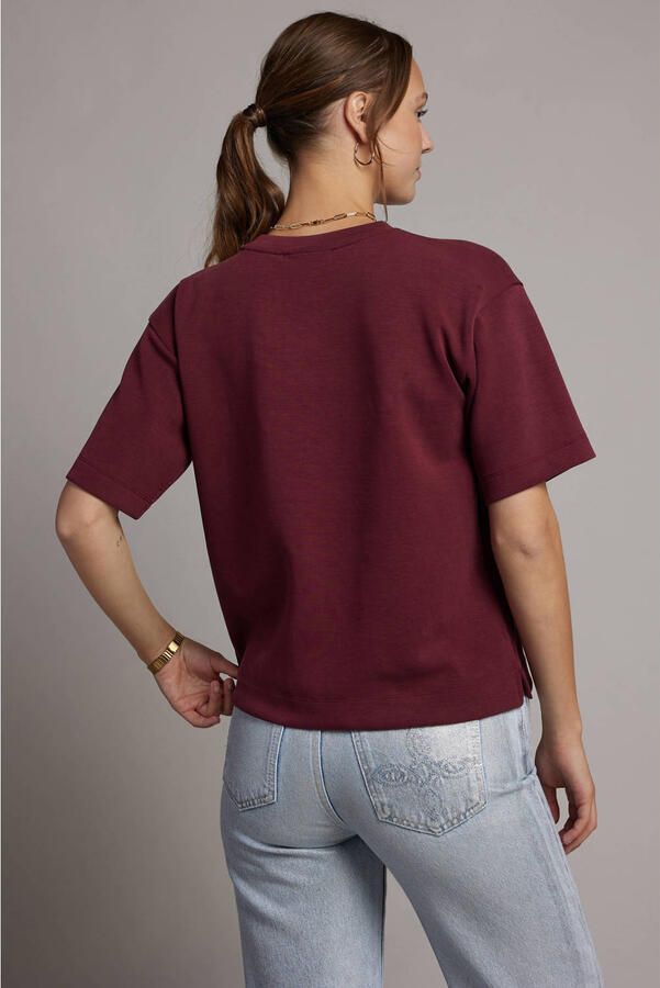Pink Noir T-shirt donkerrood - Foto 2