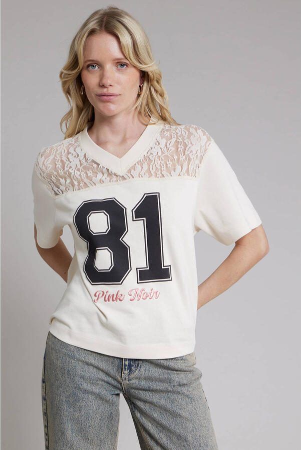 Pink Noir T-shirt ecru