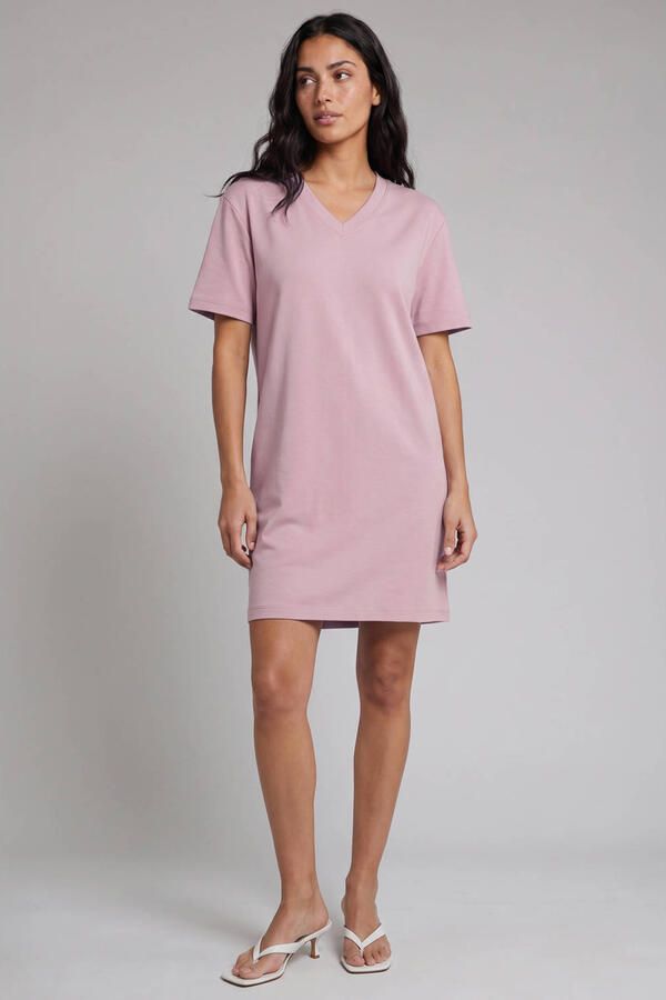Pink Noir T-shirtjurk oudroze