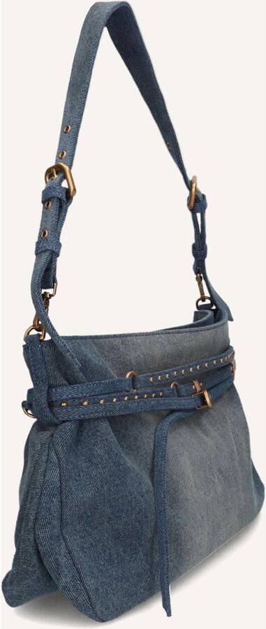 Pinko Schoudertassen Belt Bag Big Denim Blauw - Foto 3