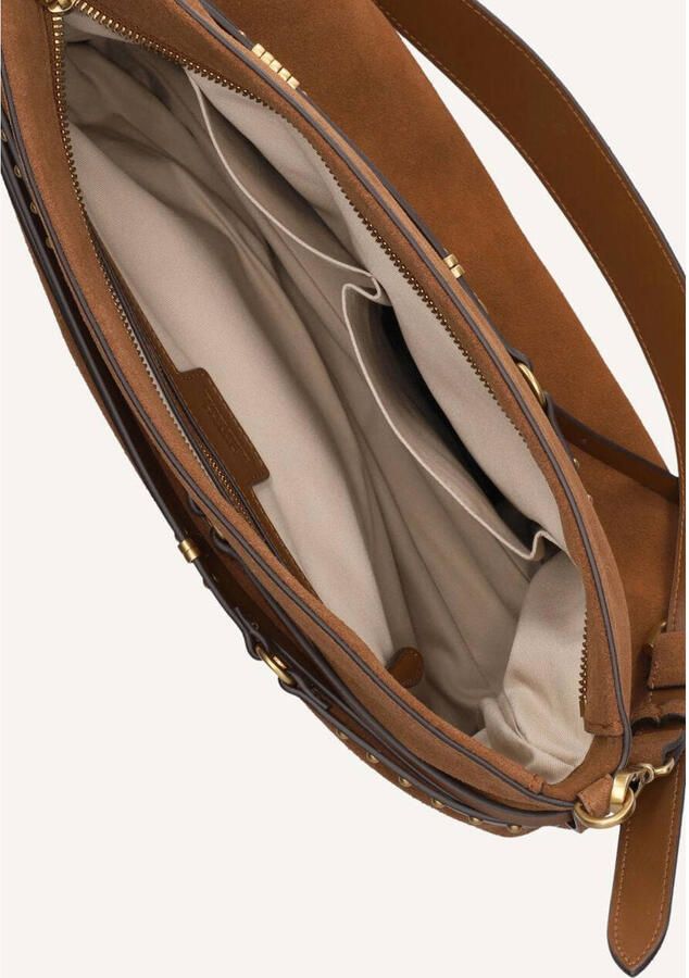 Pinko Schoudertassen Belt Bag Big Suede Bruin - Foto 3