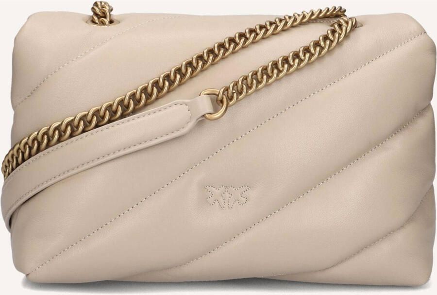 Pinko Gewatteerde Crossbody Tas Nude Neutrals Beige Dames - Foto 3