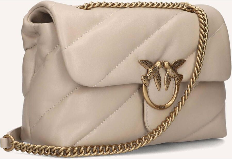 Pinko Gewatteerde Crossbody Tas Nude Neutrals Beige Dames - Foto 2