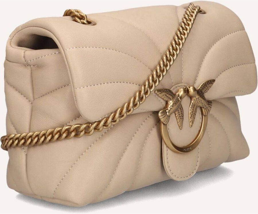 Pinko Schoudertassen Love Puff Mini Beige - Foto 2