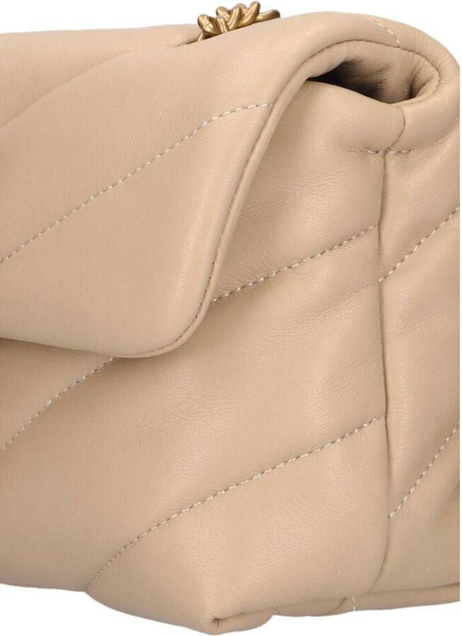 Pinko Hobo bags Quilted Beige Bag With Gold-Tone Embellishment And in beige - Foto 3