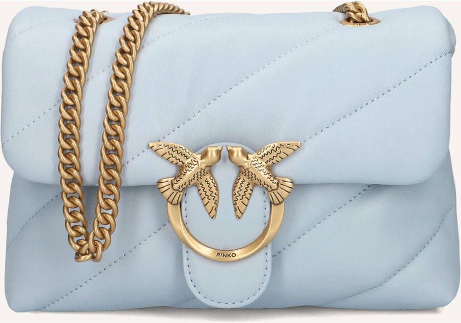 Pinko Schoudertassen Love Puff Mini Lichtblauw