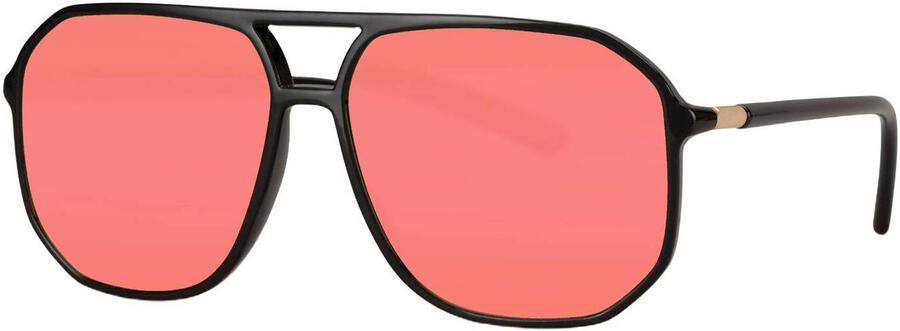 Pinned by K zonnebril met gekleurde glazen zwart roze
