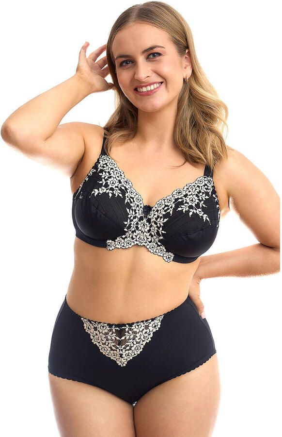 Plaisir maxislip Jane zwart ecru - Foto 2