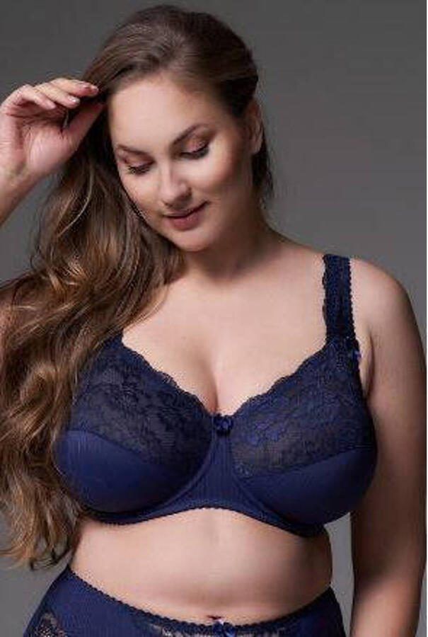 Plaisir niet-voorgevormde beugelbh Beate donkerblauw - Foto 2