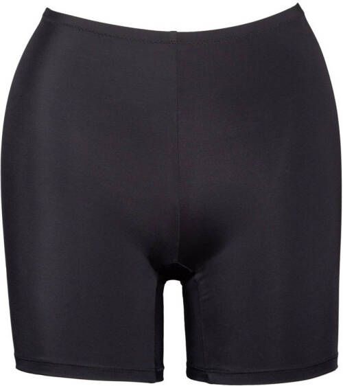 Plaisir high waist short bikinibroekje met pijpjes zwart