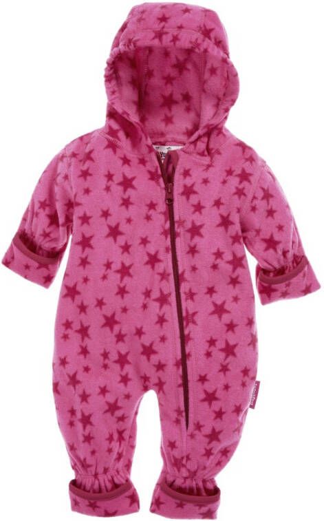 Playshoes baby fleece pak Stars met sterren fuchsia roze