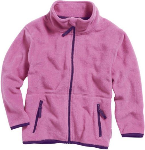 Playshoes fleece vest roze blauw Effen 116 | Vest van