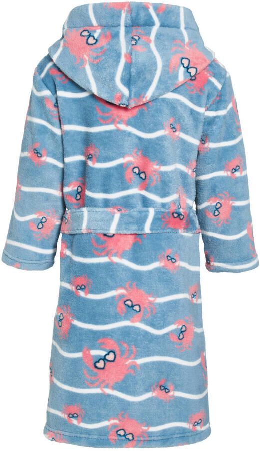 Playshoes badjas Crab lichtblauw roze - Foto 3