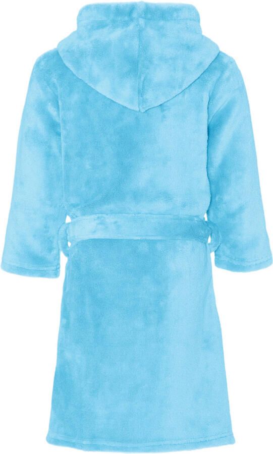 Playshoes badstof badjas lichtblauw Meisjes Polyester Capuchon Effen 122 128 - Foto 2