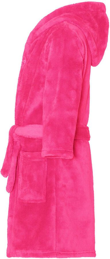 Playshoes fleece badjas fuchsia Roze Meisjes Polyester Capuchon Effen 110 116